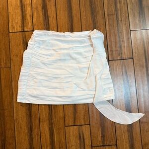 Abercrombie & Fitch Cream Mini Skirt